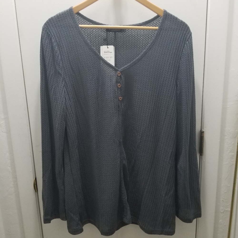 Yidarton XXL long sleeve top NWT Gray